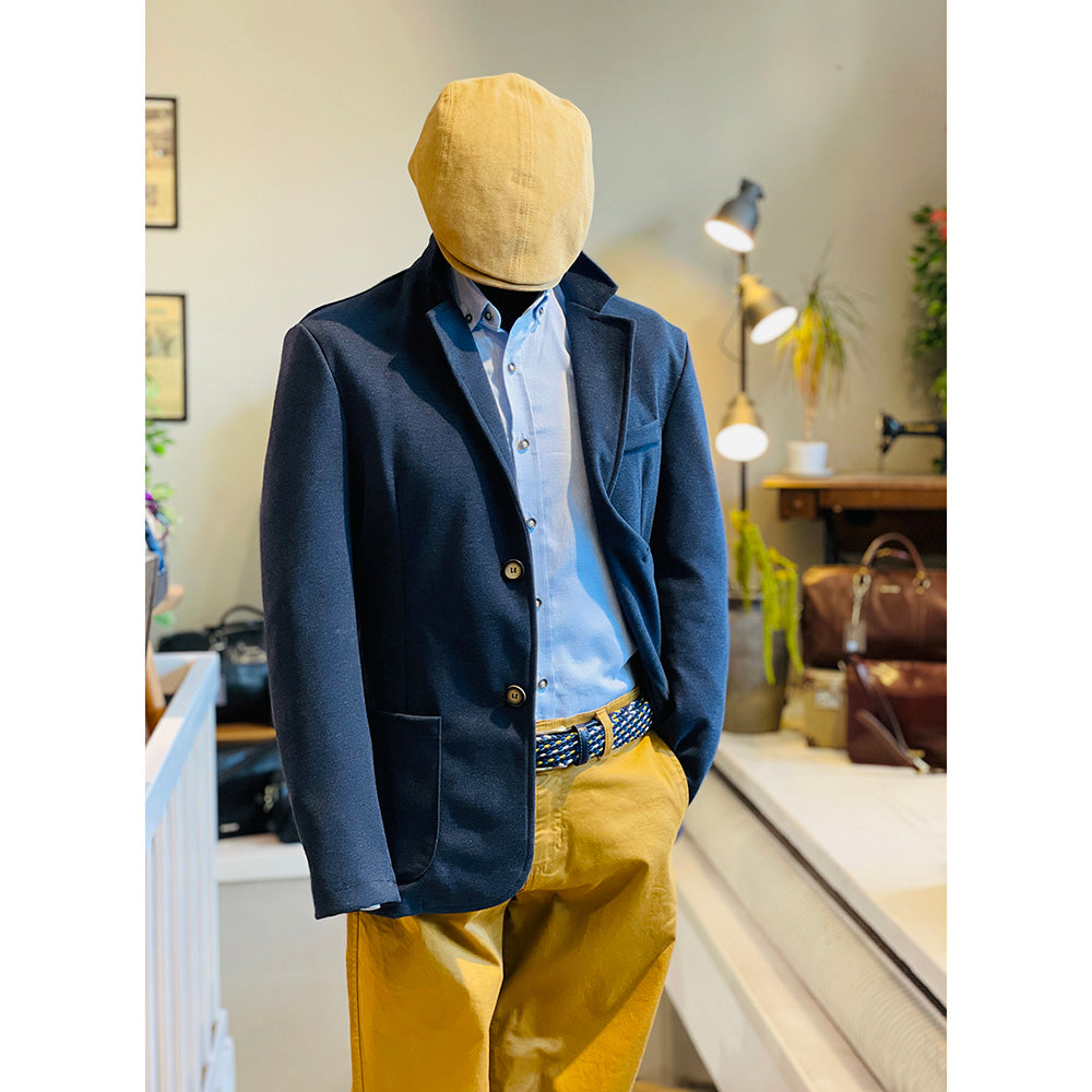 Blue knit blazer ⎪ Trani ⎪ Circus Red