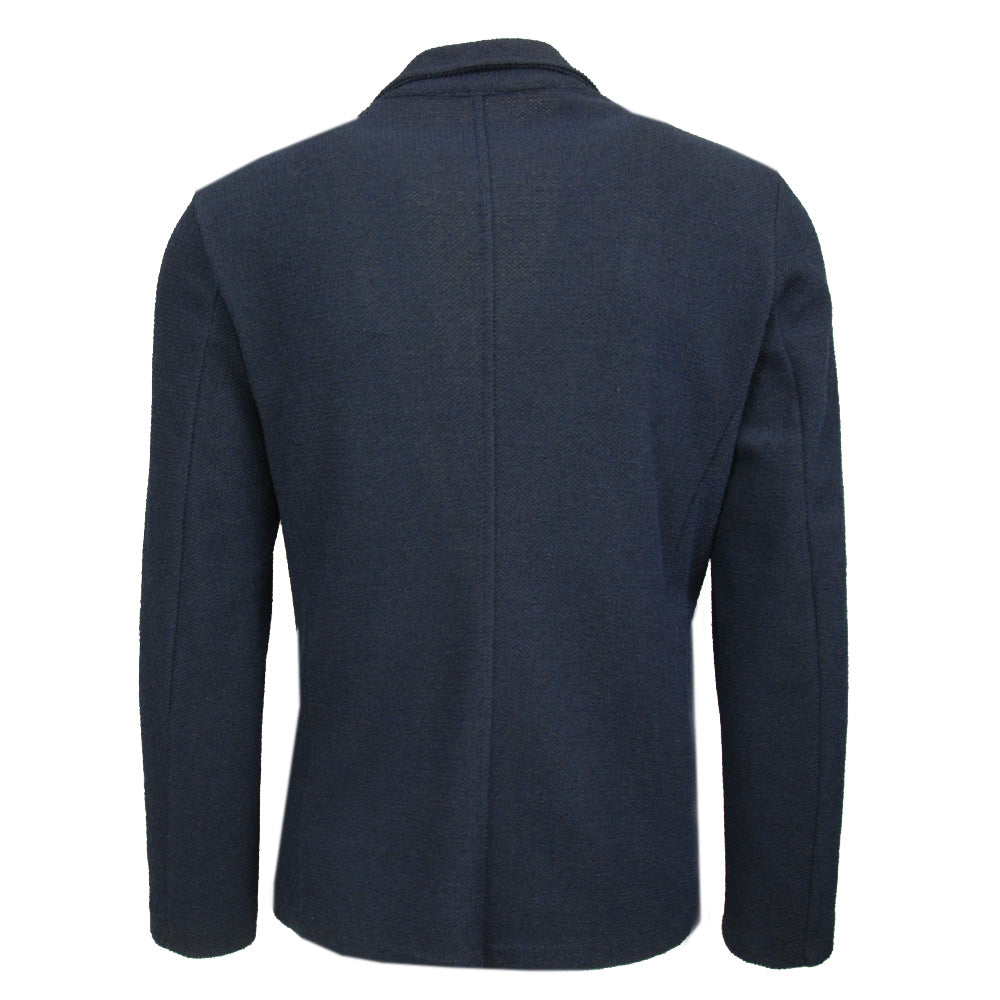 Mörkblå stickad blazer ⎪ Morterone ⎪ Circus Red