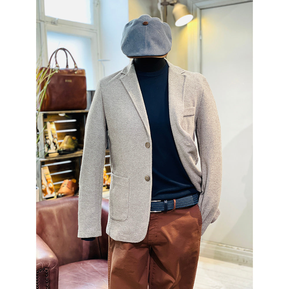 Dunkelblauer Strickblazer ⎪ Morterone ⎪ Circus Red