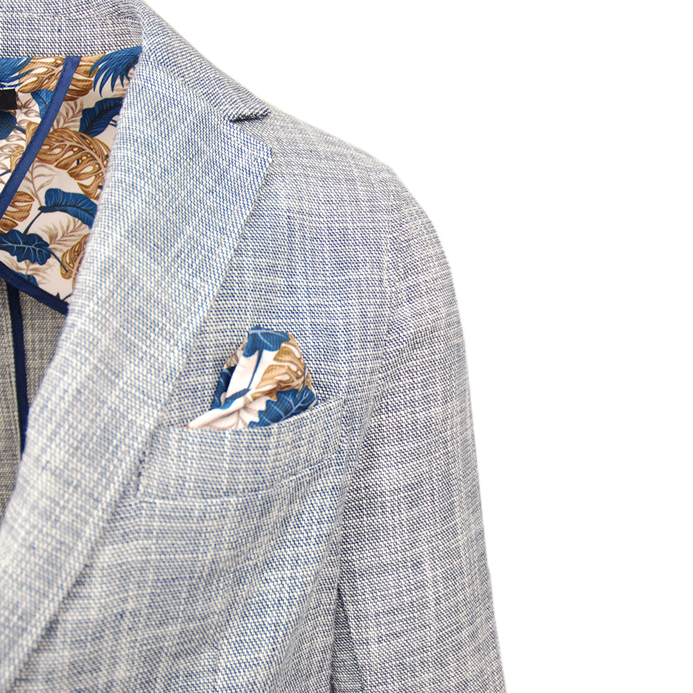 Ljusbrun stickad blazer ⎪ Trani ⎪ Circus Red