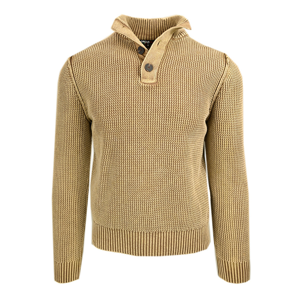 Keltaruskea neulepaita napeilla⎪ Capua ⎪ Circus Red