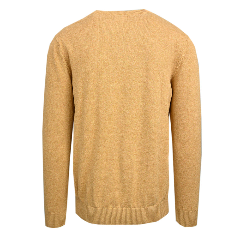 Vaaleanruskea v-aukkoinen puuvillaneule ⎪ Alberto ⎪C. Mikelo