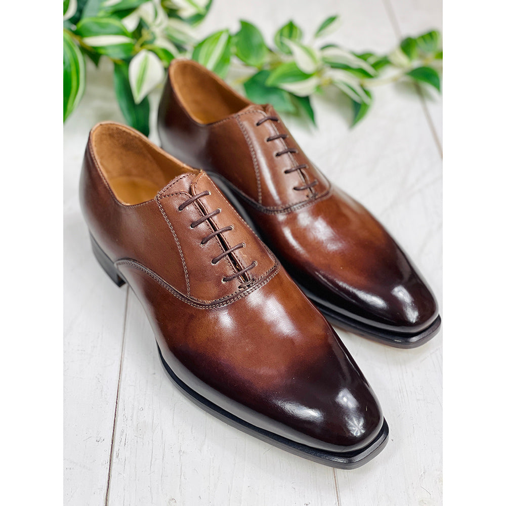 Dark green leather shoe⎪ Derby ⎪ Cerruti Sergio