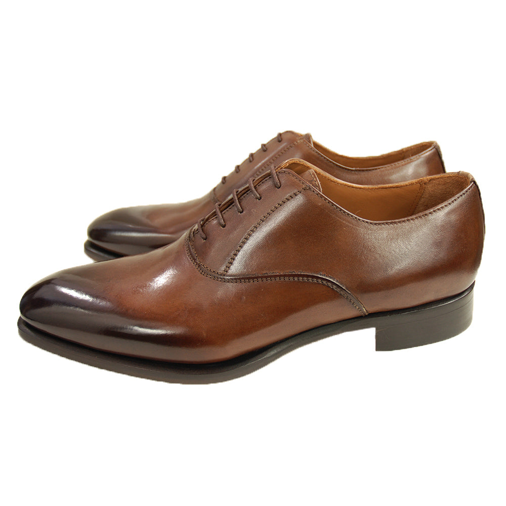 Dark green leather shoe⎪ Derby ⎪ Cerruti Sergio