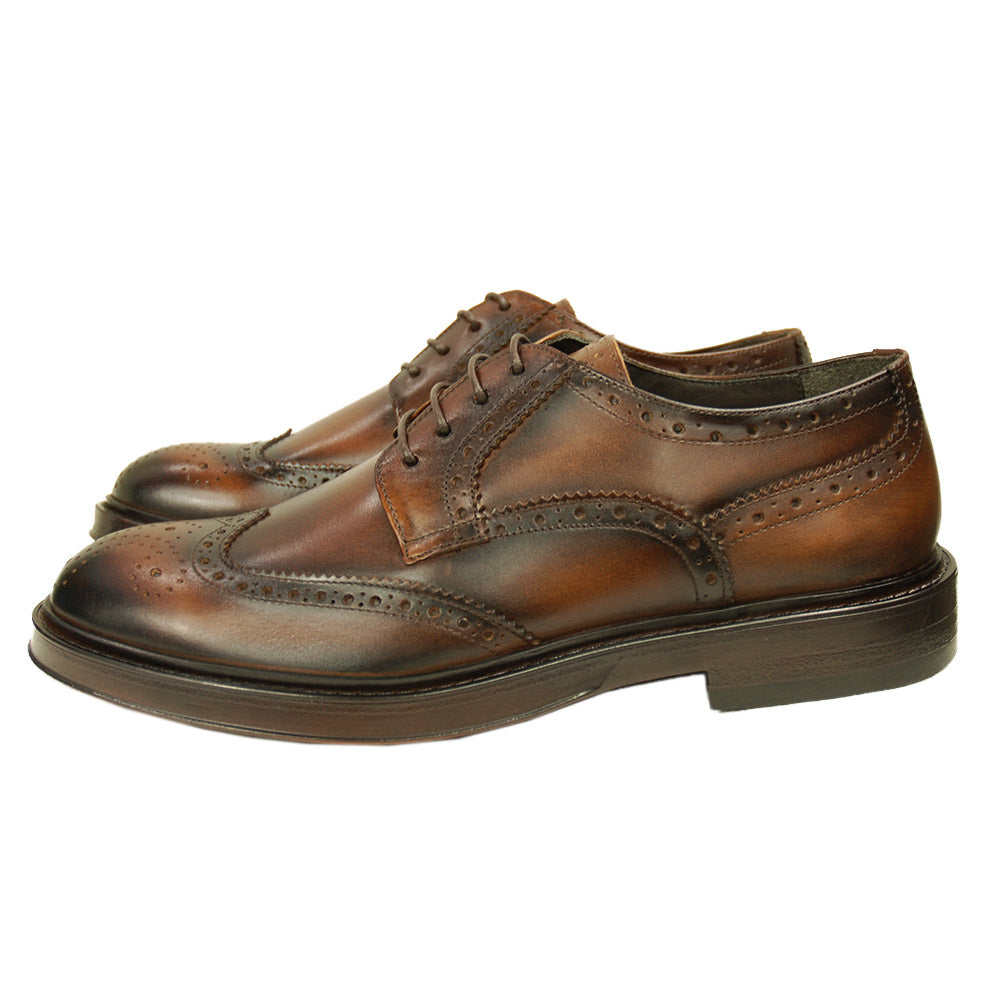 Brown leather shoe⎪ Brogue⎪ Rennella