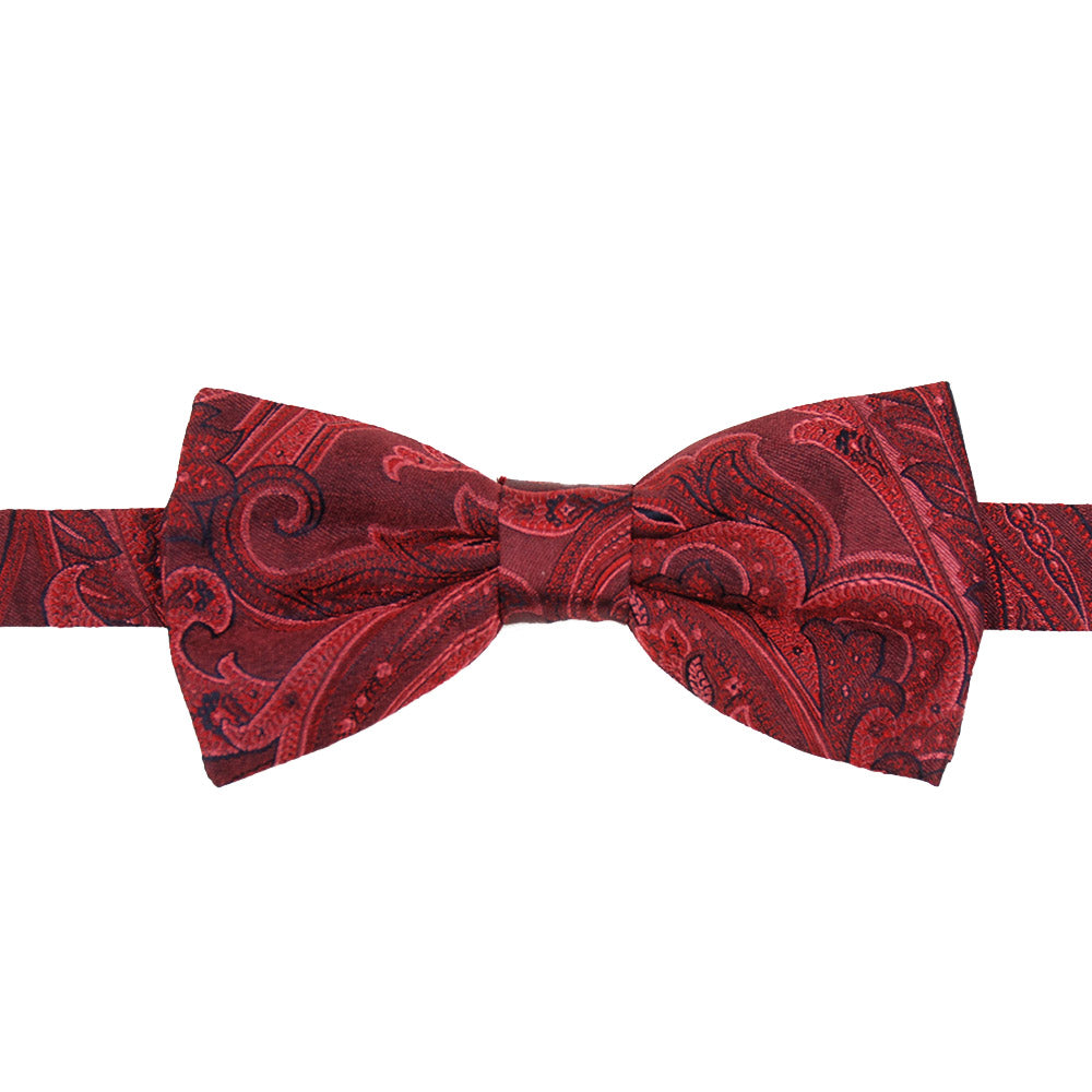 Dunkelrotes gemustertes Schleifenband⎪Giorgio Redaelli