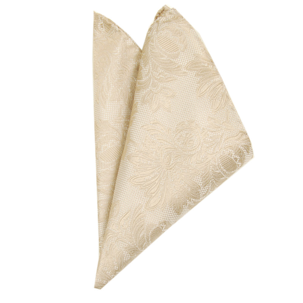 Shampanjan värinen paisley taskuliina ⎪ Giorgio Redaelli