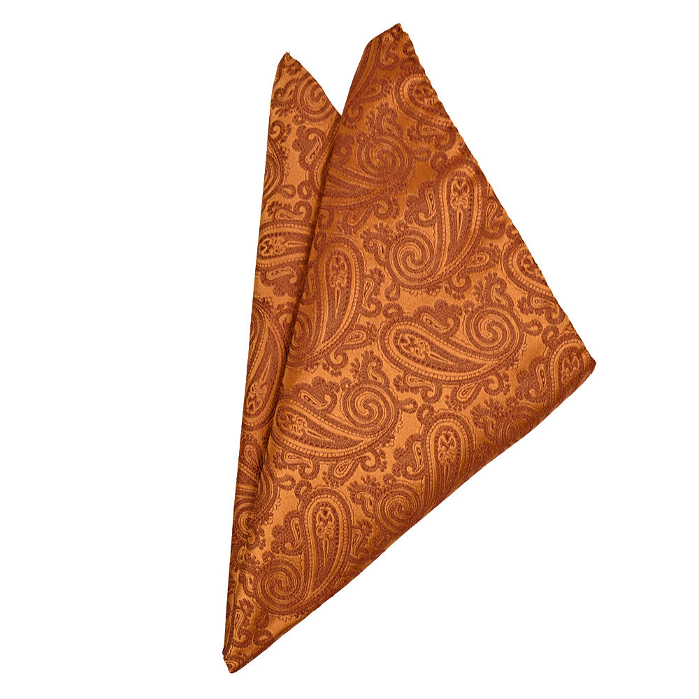 Orange patterned formal pocket square | Giorgio Redaelli