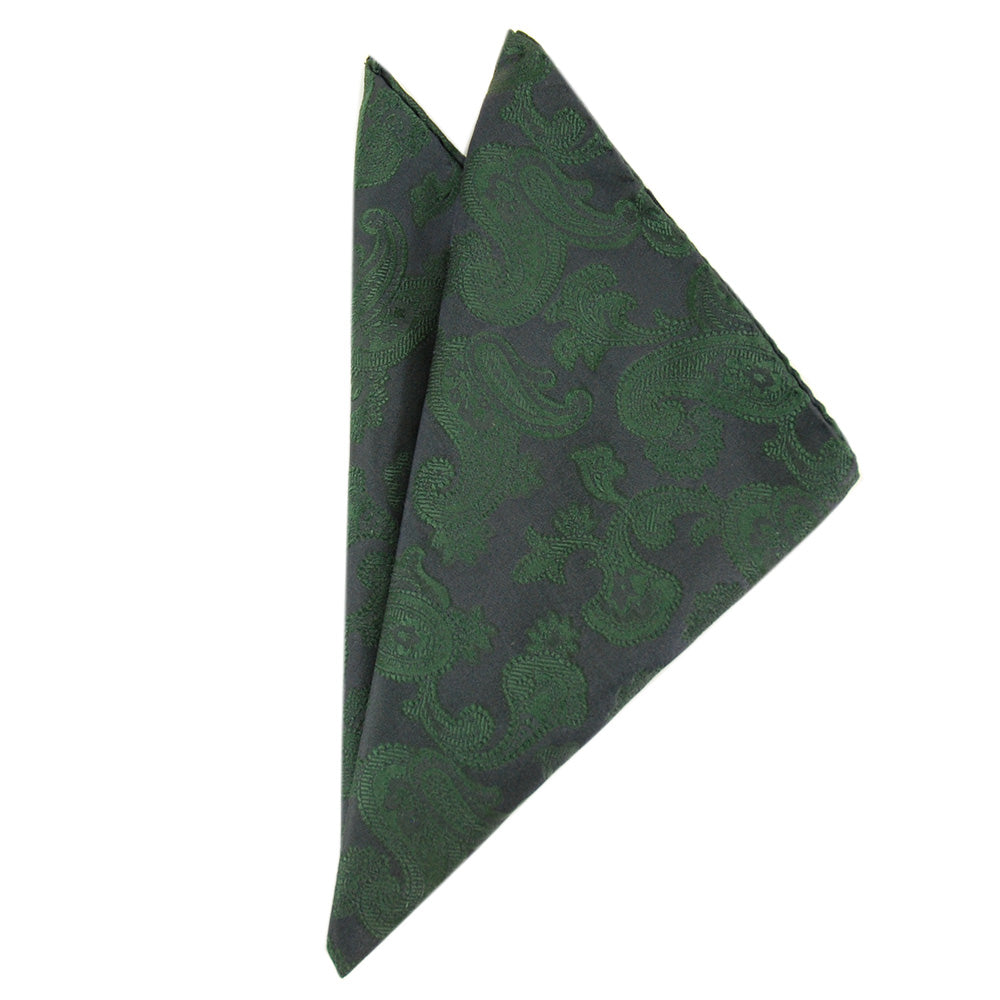 Tummansininen taskuliina vihreällä kuviolla⎪ Giorgio Redaelli