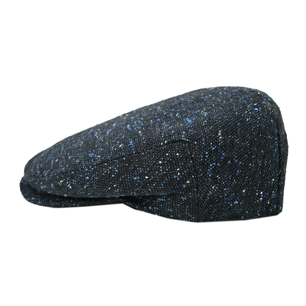 Tummansininen flat cap ⎪Piemonte Wool⎪  Hologramme