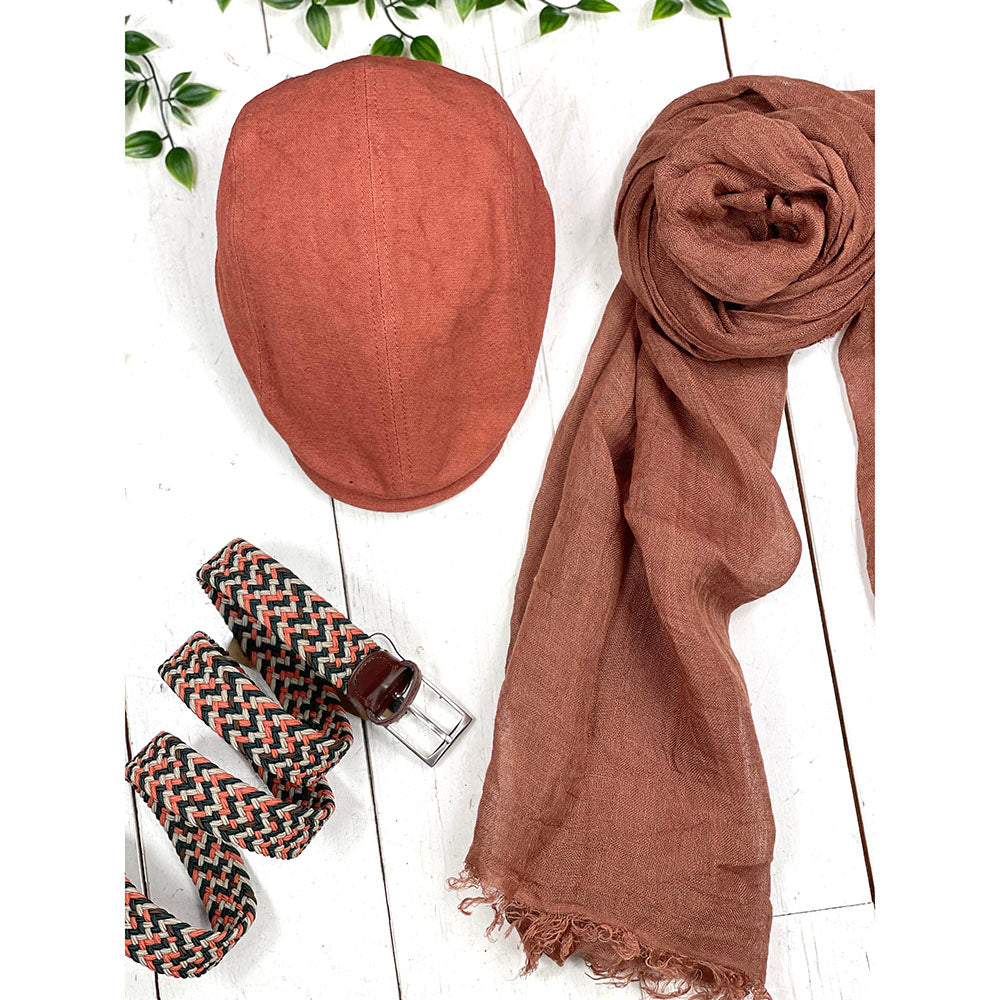 Rust orange flat cap ⎪Daffy 3 ⎪ Hologram