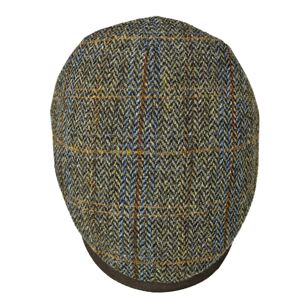Vaaleanruskea ruudullinen flat cap ⎪ Harris Tweed ⎪  Hologramme