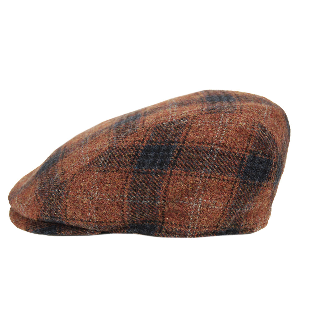 Ruosteenoranssi ruudullinen flat cap ⎪Paris Wool⎪  Hologramme