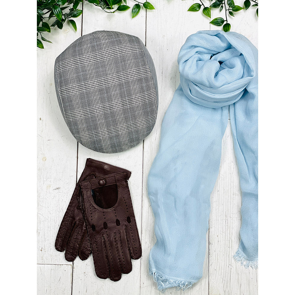 Harmaa ruudullinen flat cap ⎪ Antton ⎪  Hologramme