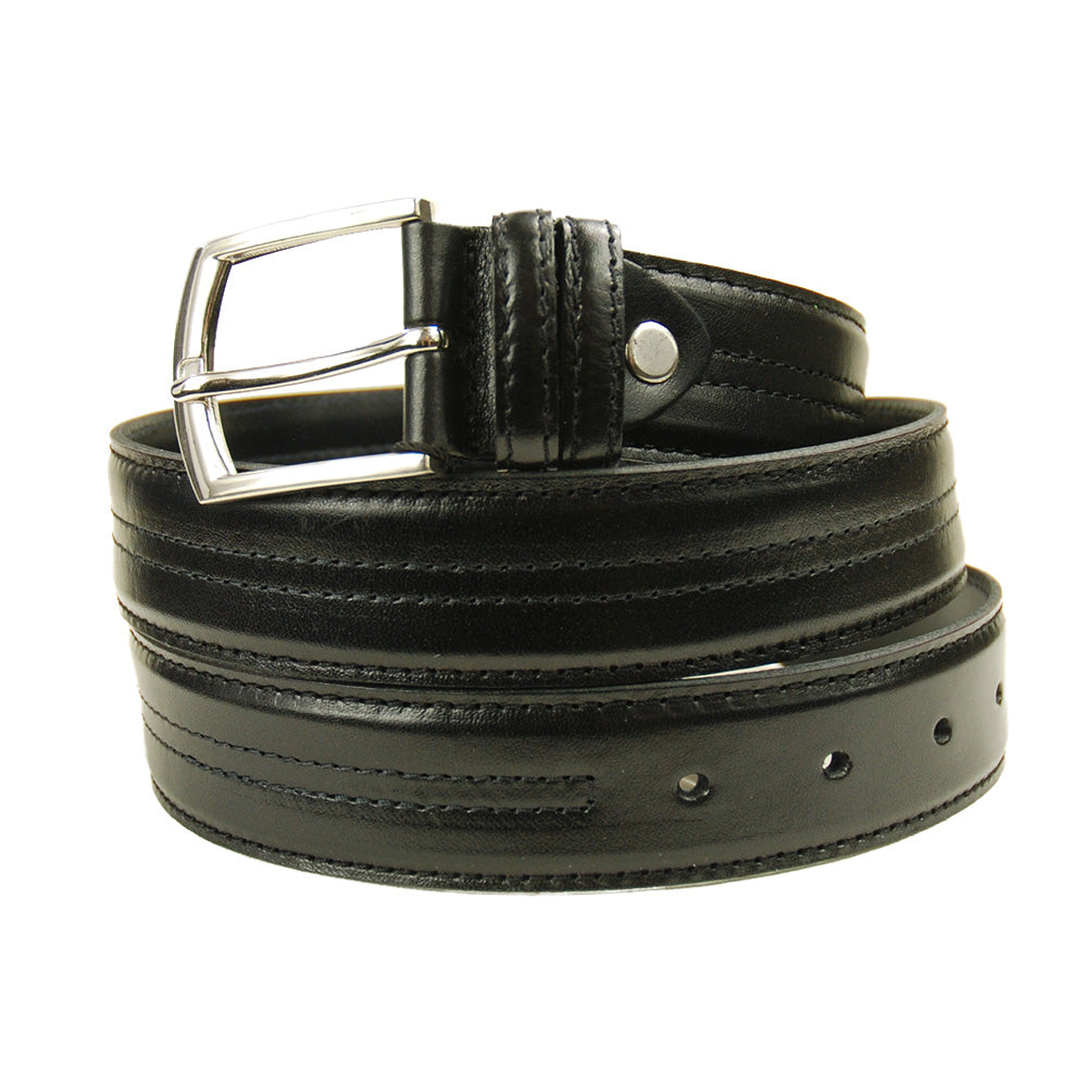 Black leather belt⎪ Termoli ⎪ Hologram