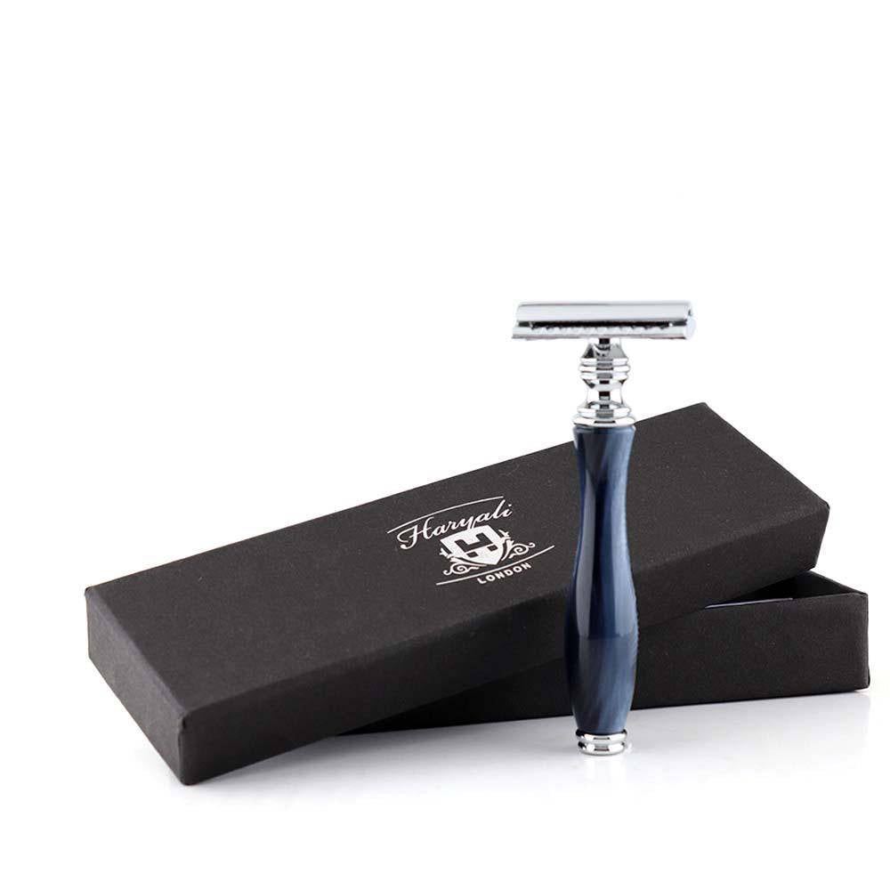 Safety Razor ⎪ Sininen Partahöylä  ⎪  Haryali London