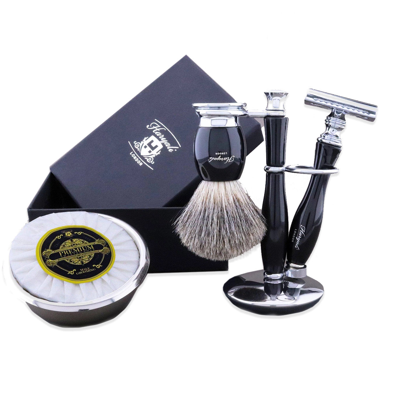 Green Shaving Set ⎪ Safety Razor ⎪ Haryali London