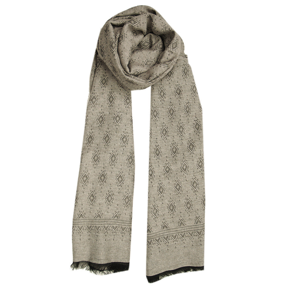 Beige kuviollinen kaulahuivi⎪ Bojua