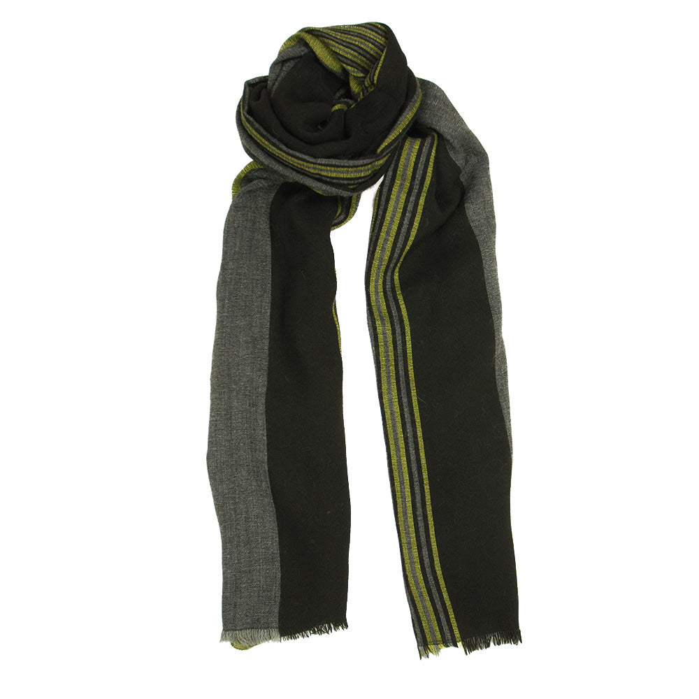 Brown / Gray checkered scarf ⎪ Bojua