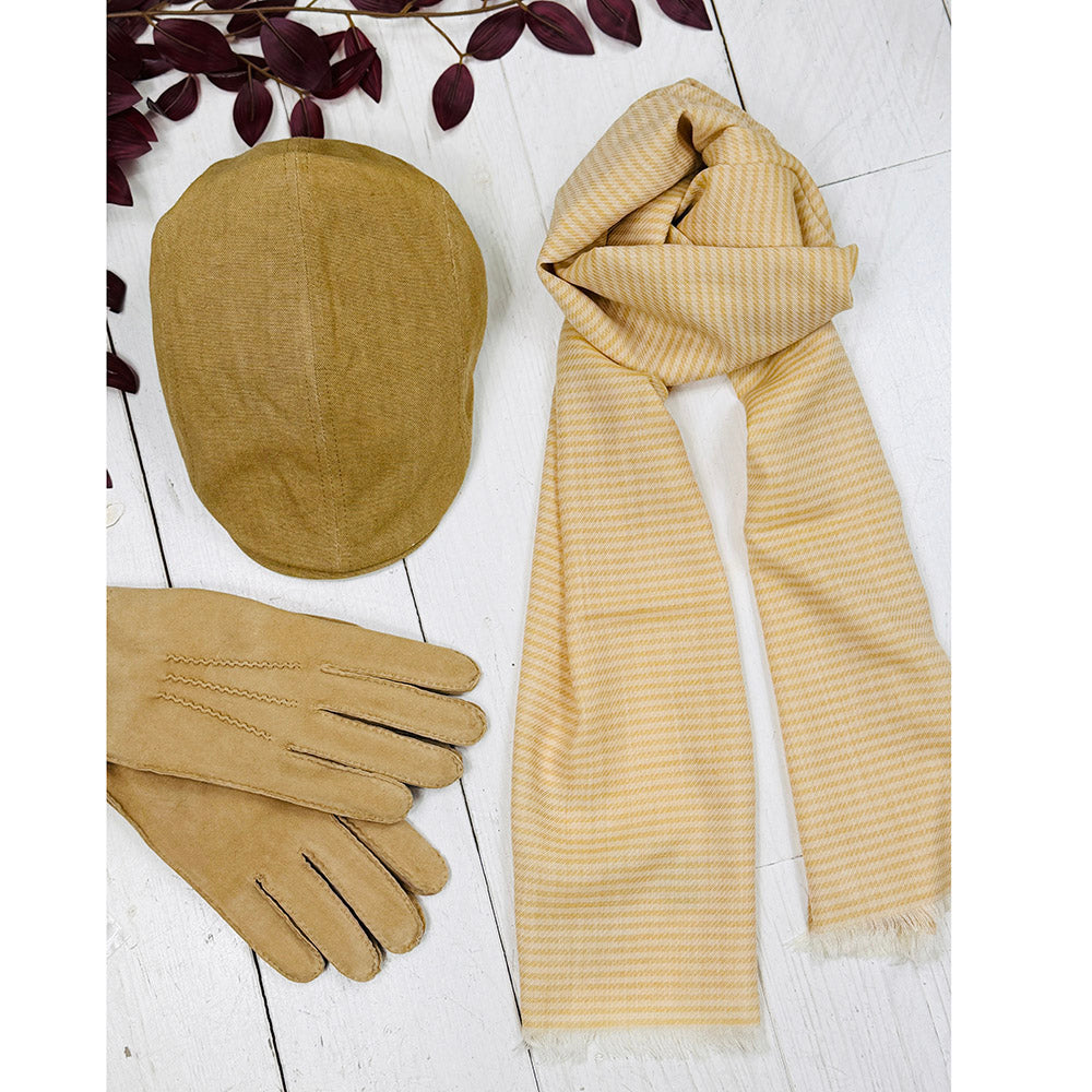 Yellow striped scarf⎪ Bojua