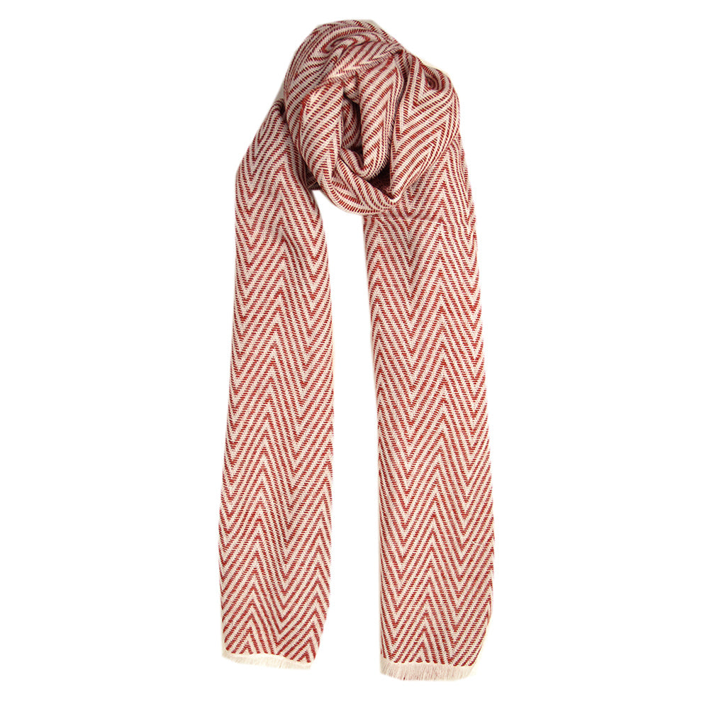 Punainen kalanruoto kuviollinen kaulahuivi⎪Bojua