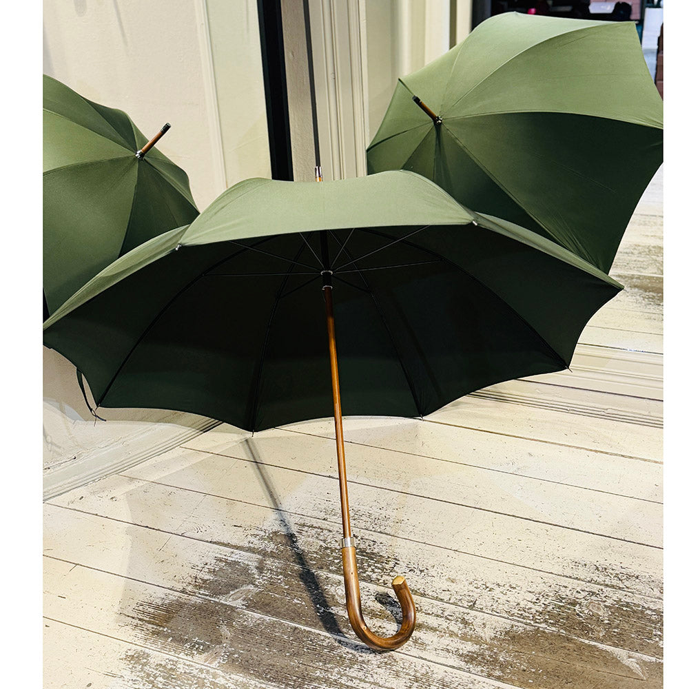 Vihreä sateenvarjo puuvarrella ⎪ Ince Umbrellas