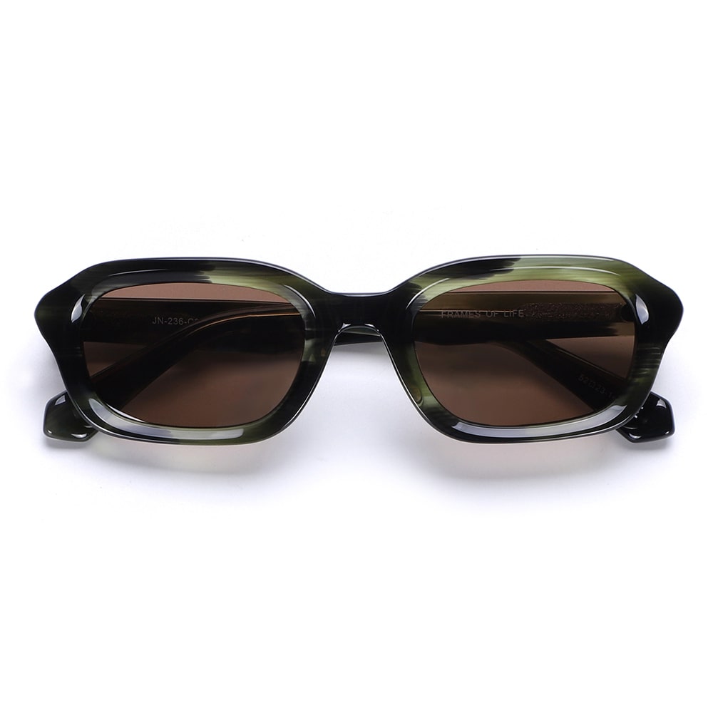 Dunkelgrüne Sonnenbrille⎪ Luna Green⎪ JohNocera