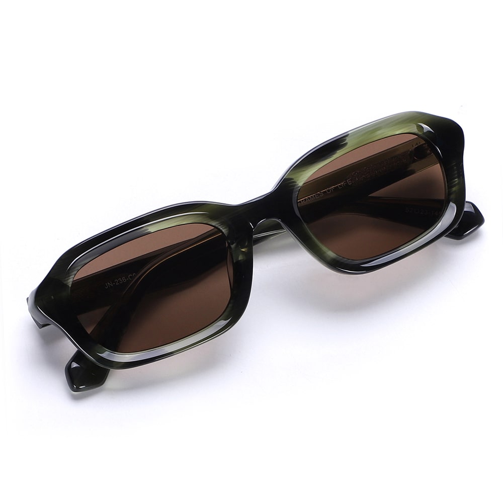 Dunkelgrüne Sonnenbrille⎪ Luna Green⎪ JohNocera