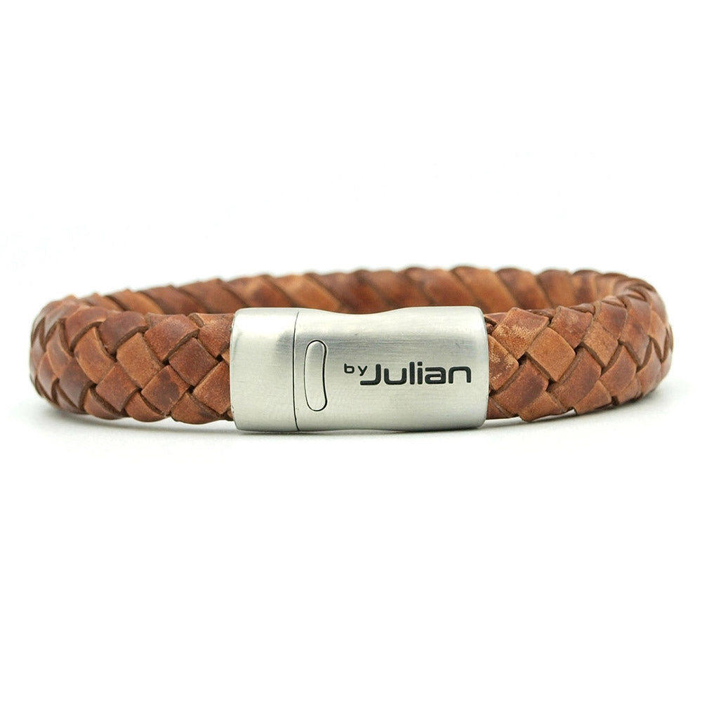 Ljusbrunt armband i läder ⎪ Malang ⎪ By Julian