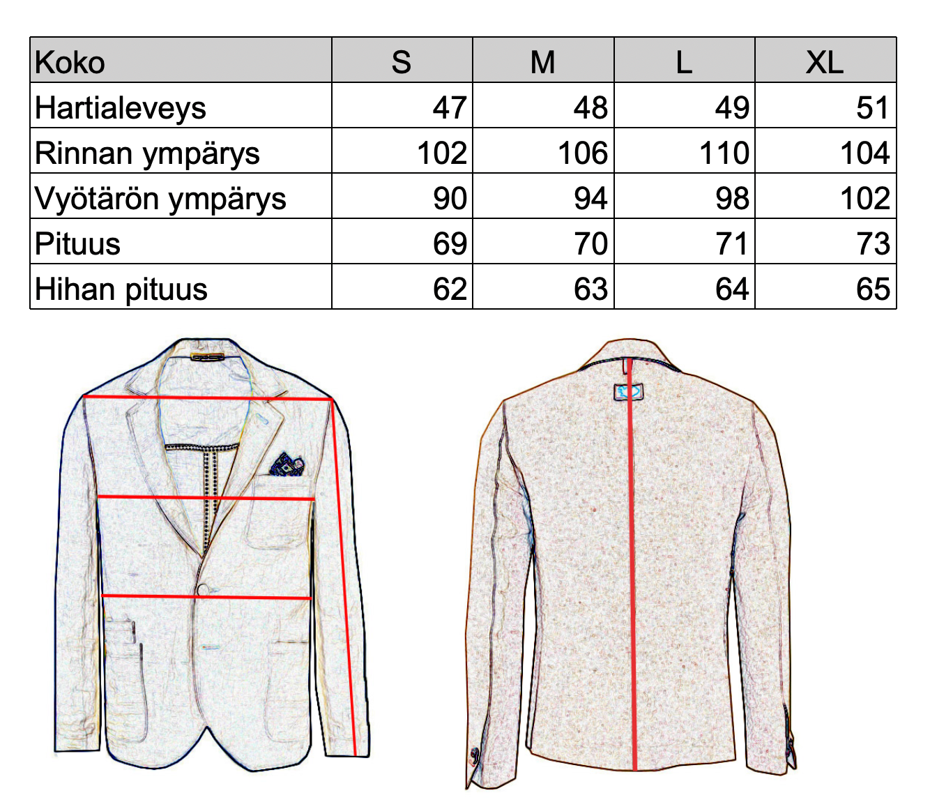 Dark blue casual blazer ⎪ Lazio ⎪ Circus Red
