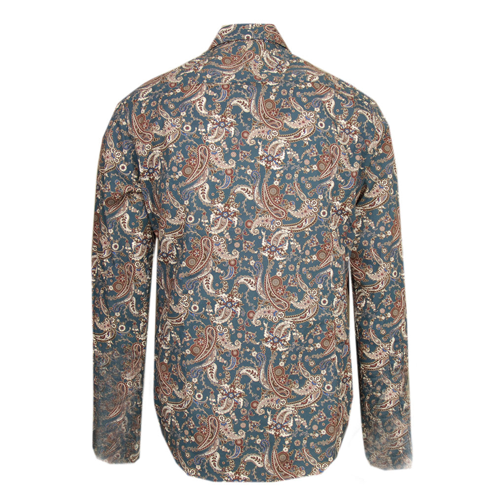 Blaues Paisley-Muster Hemd⎪ Foggia ⎪ Marselo