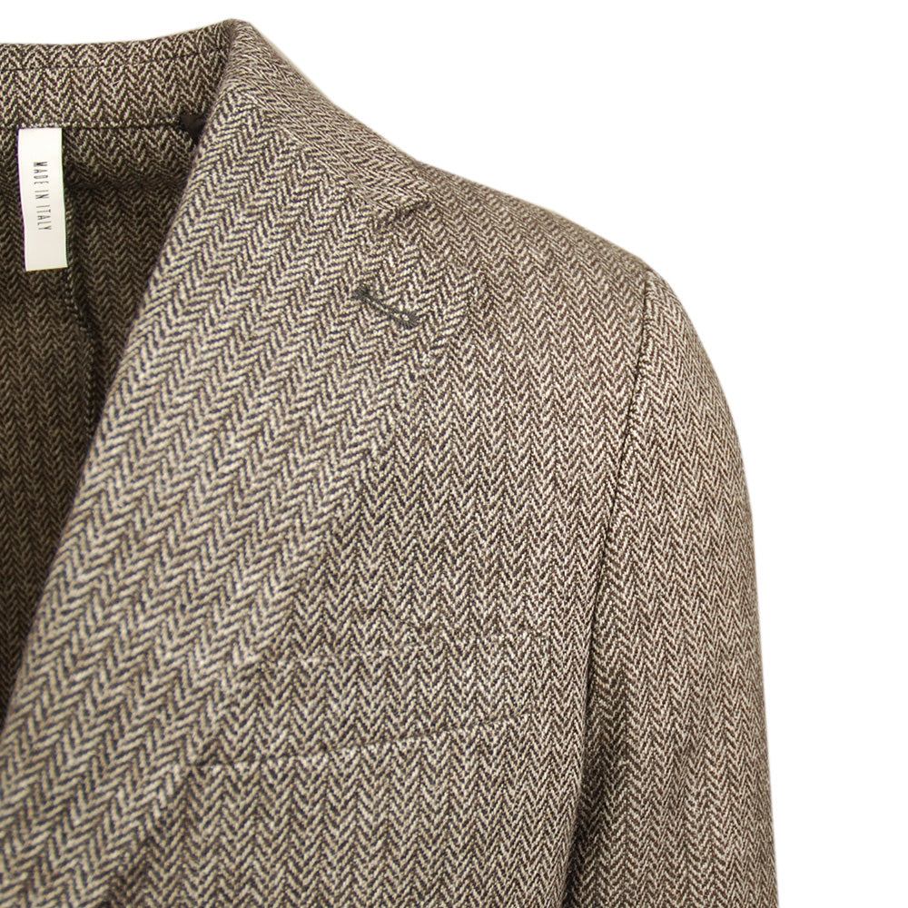 Brown herringbone blazer ⎪ Ravenna⎪ Marselo