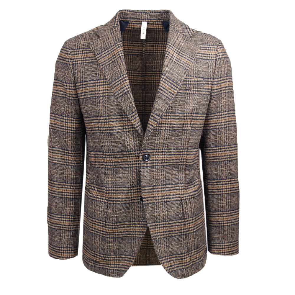 Blauer / Brauner karierter Blazer ⎪ Brindisi ⎪ Marselo