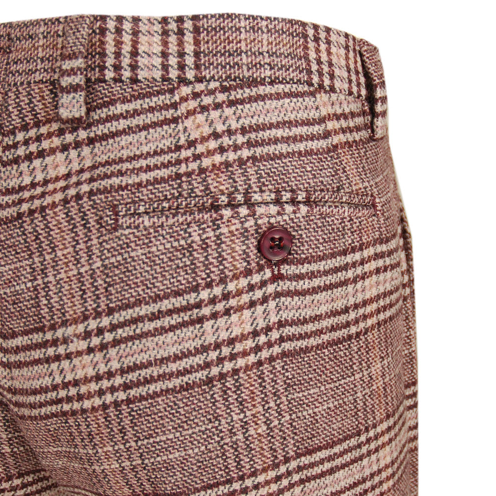 Burgundy checkered pants⎪ Brindisi ⎪ Marselo