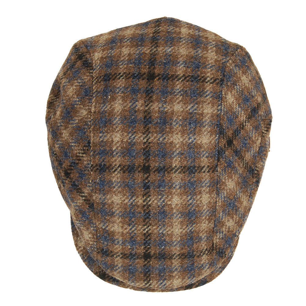 Light Brown Checkered Flat Cap ⎪ Kerry 91 ⎪ Mucros Weavers