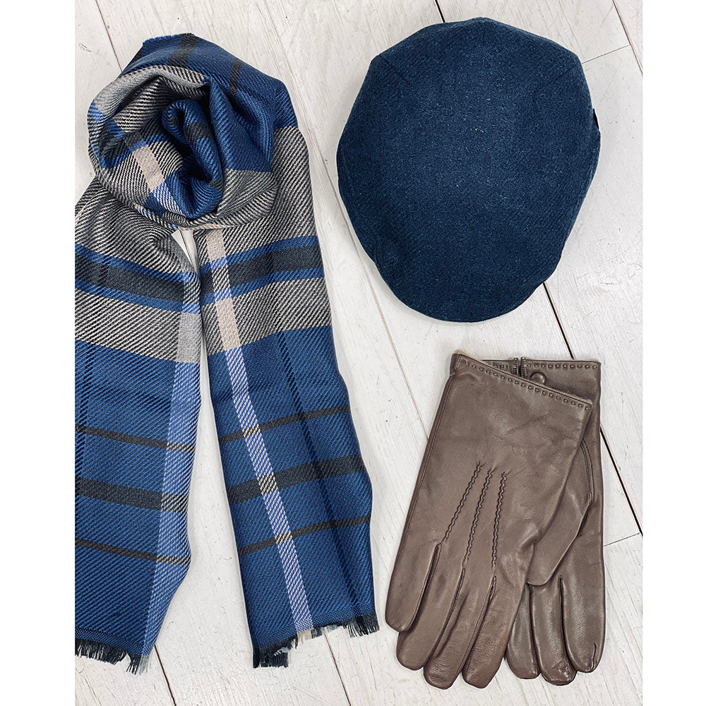 Sininen flat cap ⎪ Trinity 125 ⎪ Mucros Weavers