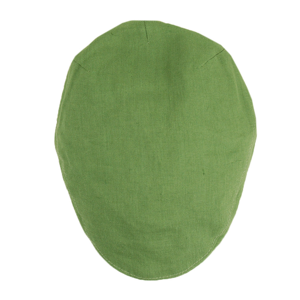 Vihreä pellava flat cap⎪ Trinity 20⎪ Mucros Weavers