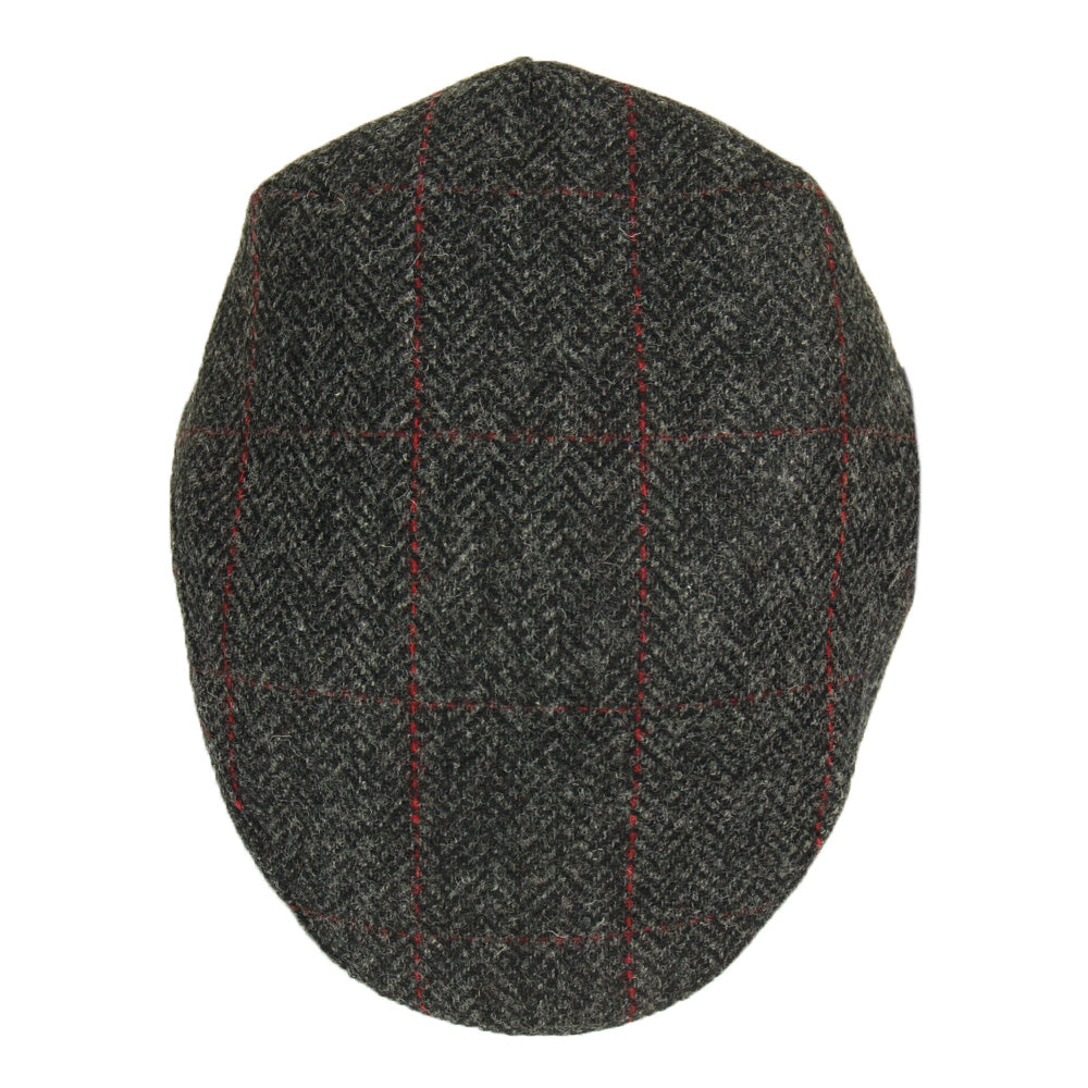 Gray checkered flat cap ⎪ Trinity 31⎪ Mucros Weavers