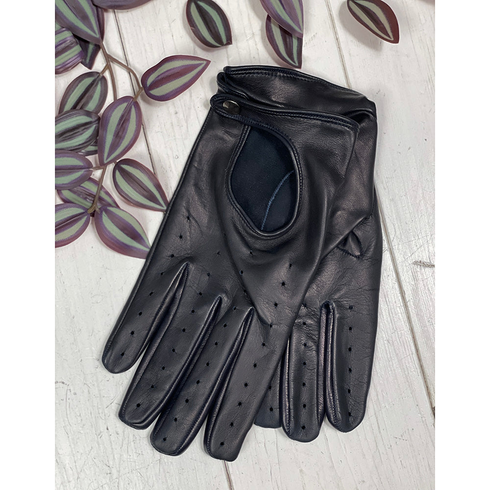 Dark blue driving gloves⎪Omega Gloves