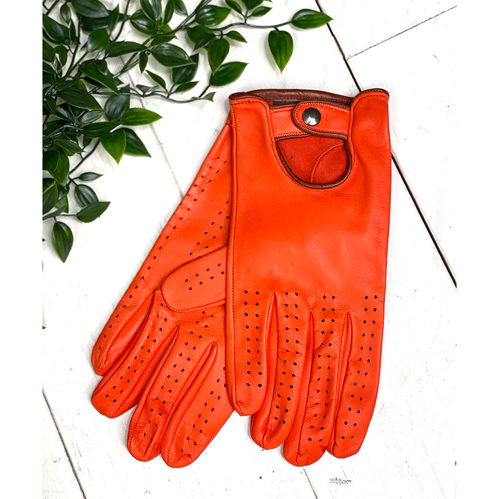 Orange Driving Gloves⎪ Omega Gloves