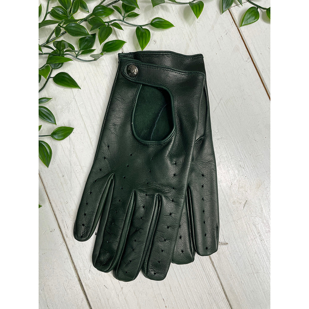 Dark green driving gloves⎪ Omega Gloves