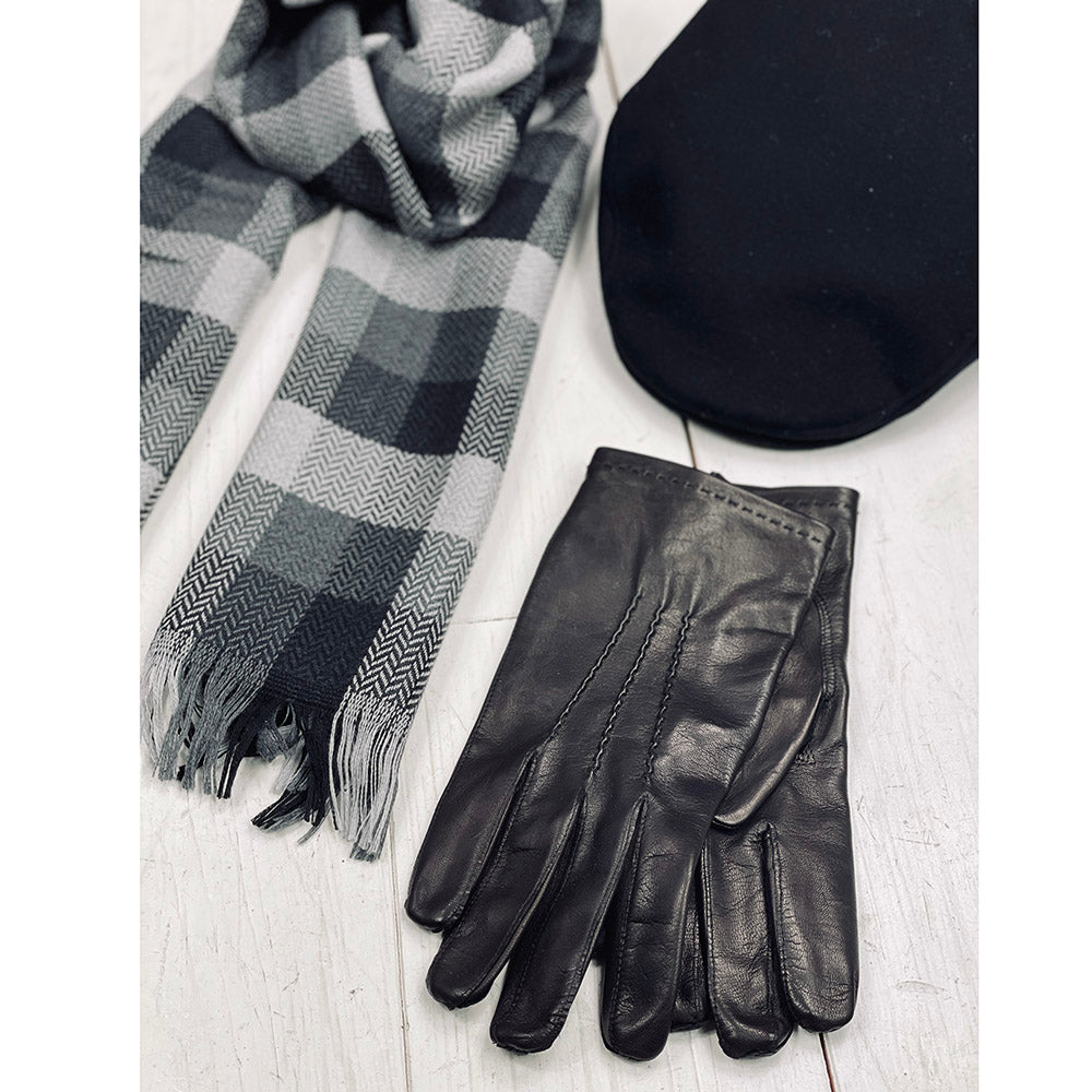 Black unlined lambskin gloves ⎪ Omega Gloves