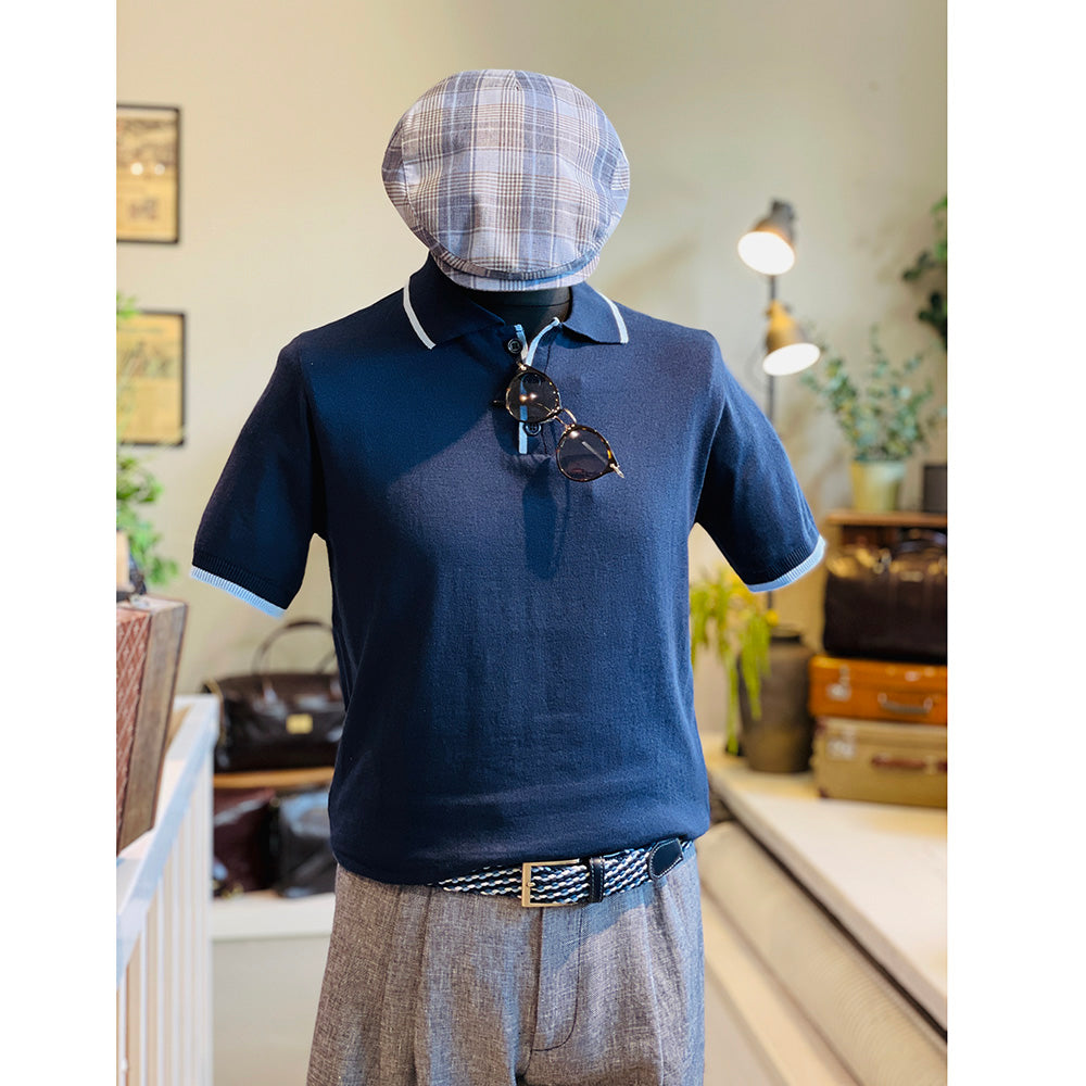 Dunkelblaues Poloshirt ⎪ Furiani ⎪ Piero Gianchi