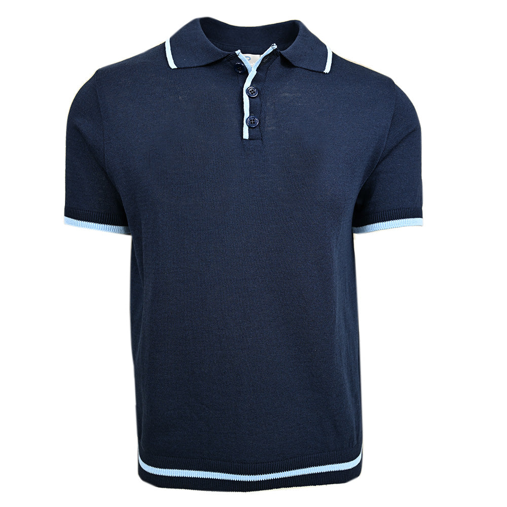 Dunkelblaues Poloshirt ⎪ Furiani ⎪ Piero Gianchi