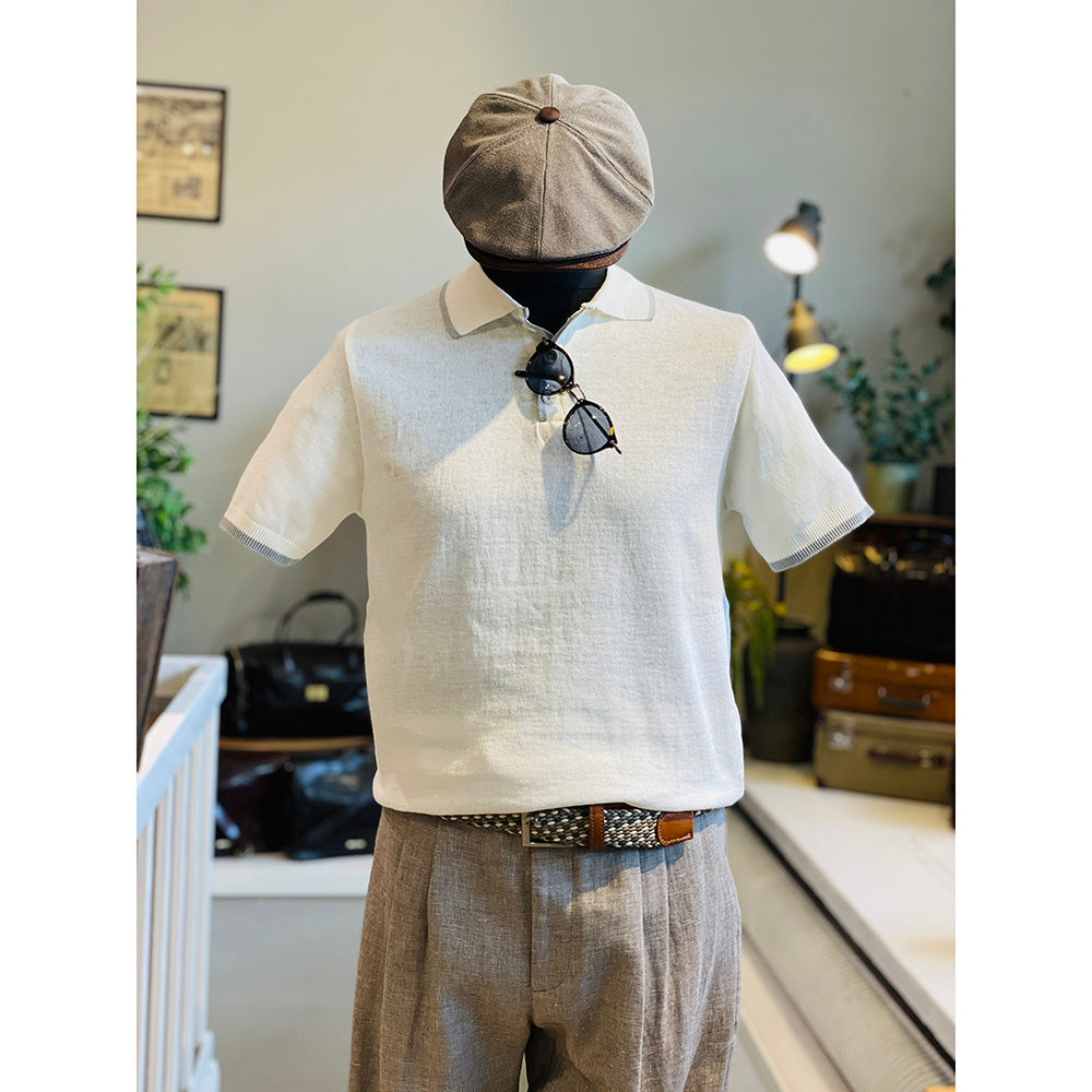 Weißes Polohemd ⎪ Furiani ⎪ Piero Gianchi