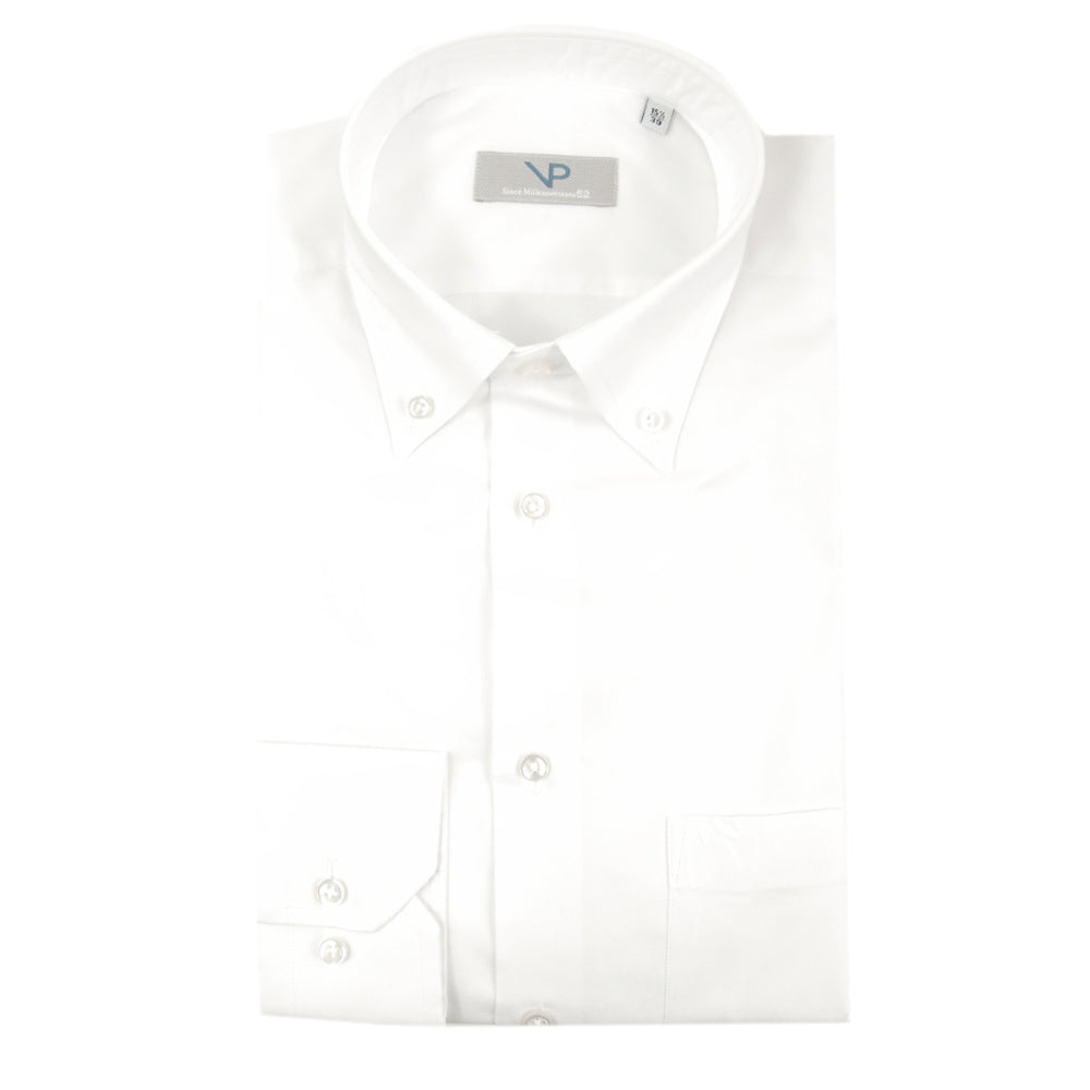 White Oxford dress shirt with chest pocket Men s dress shirts