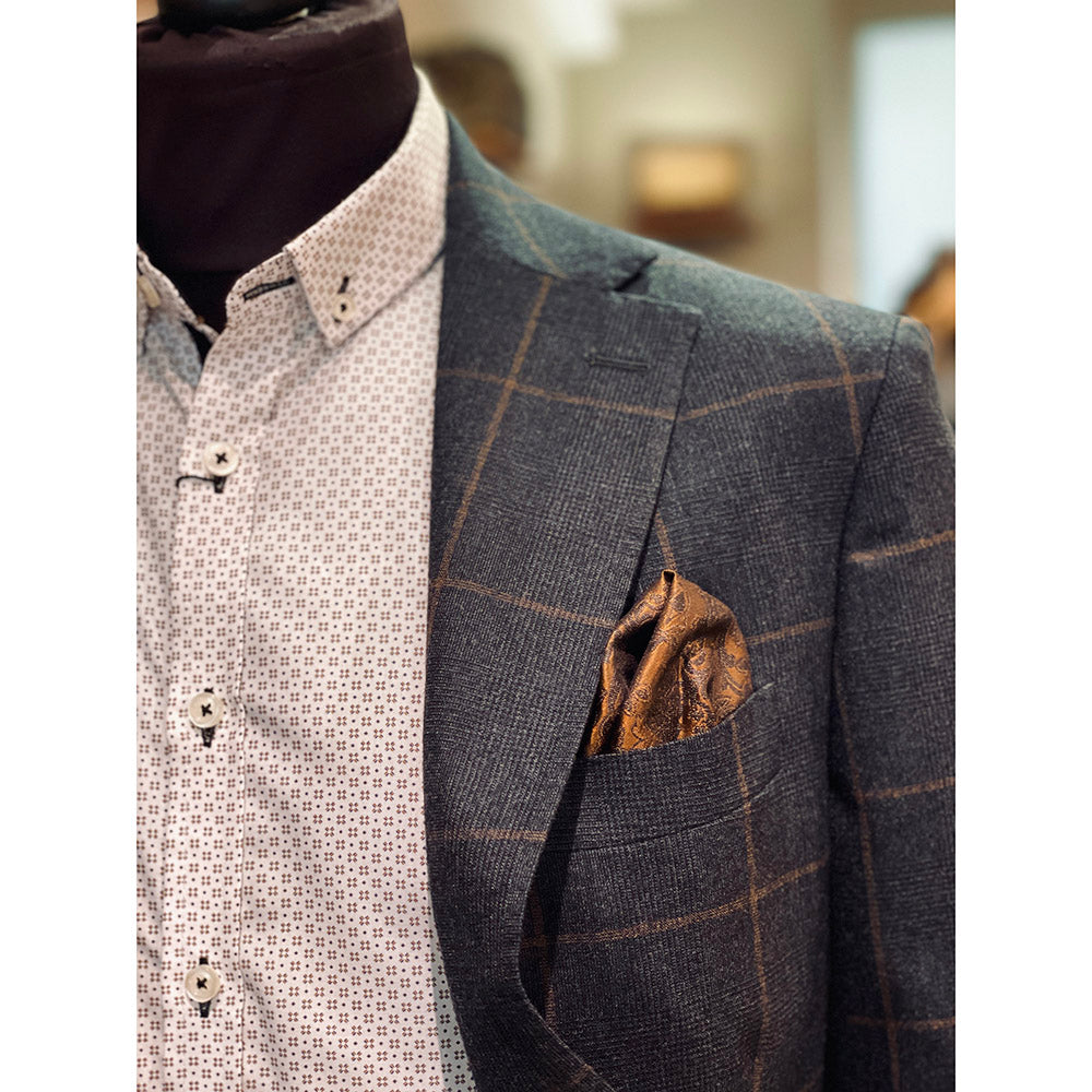 Dark grey checked blazer ⎪ Sorrento ⎪Posillipo 1930