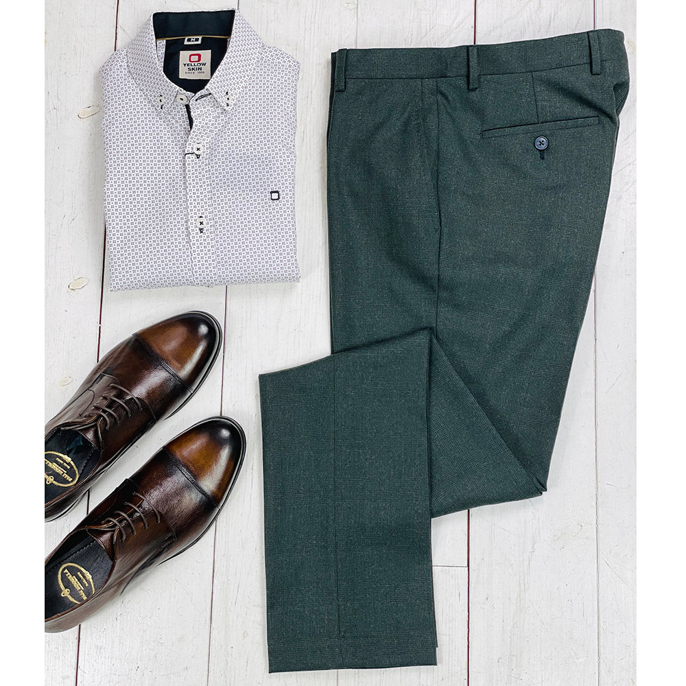 Tummanvihreät ruudulliset housut ⎪ Sorrento ⎪ Posillipo 1930