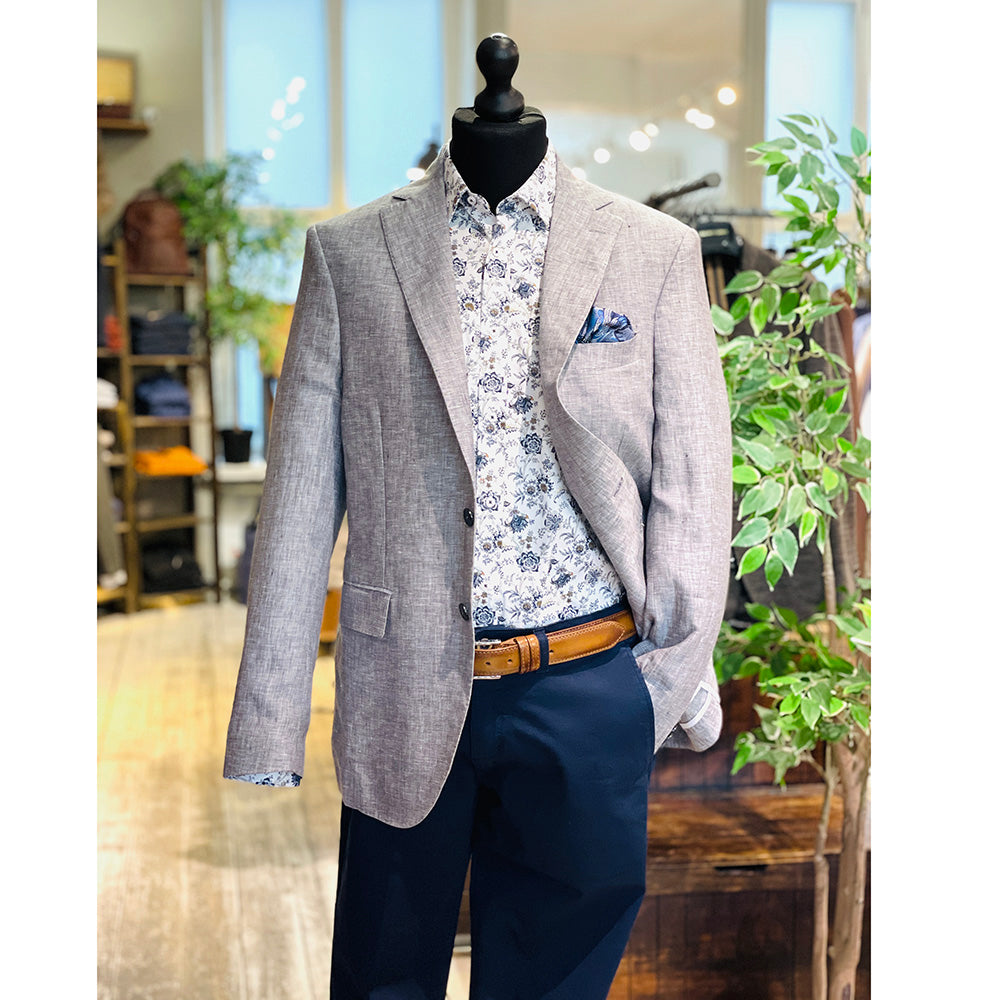 Valkoinen kuviollinen kauluspaita ⎪ Volterra  ⎪ Circus Red