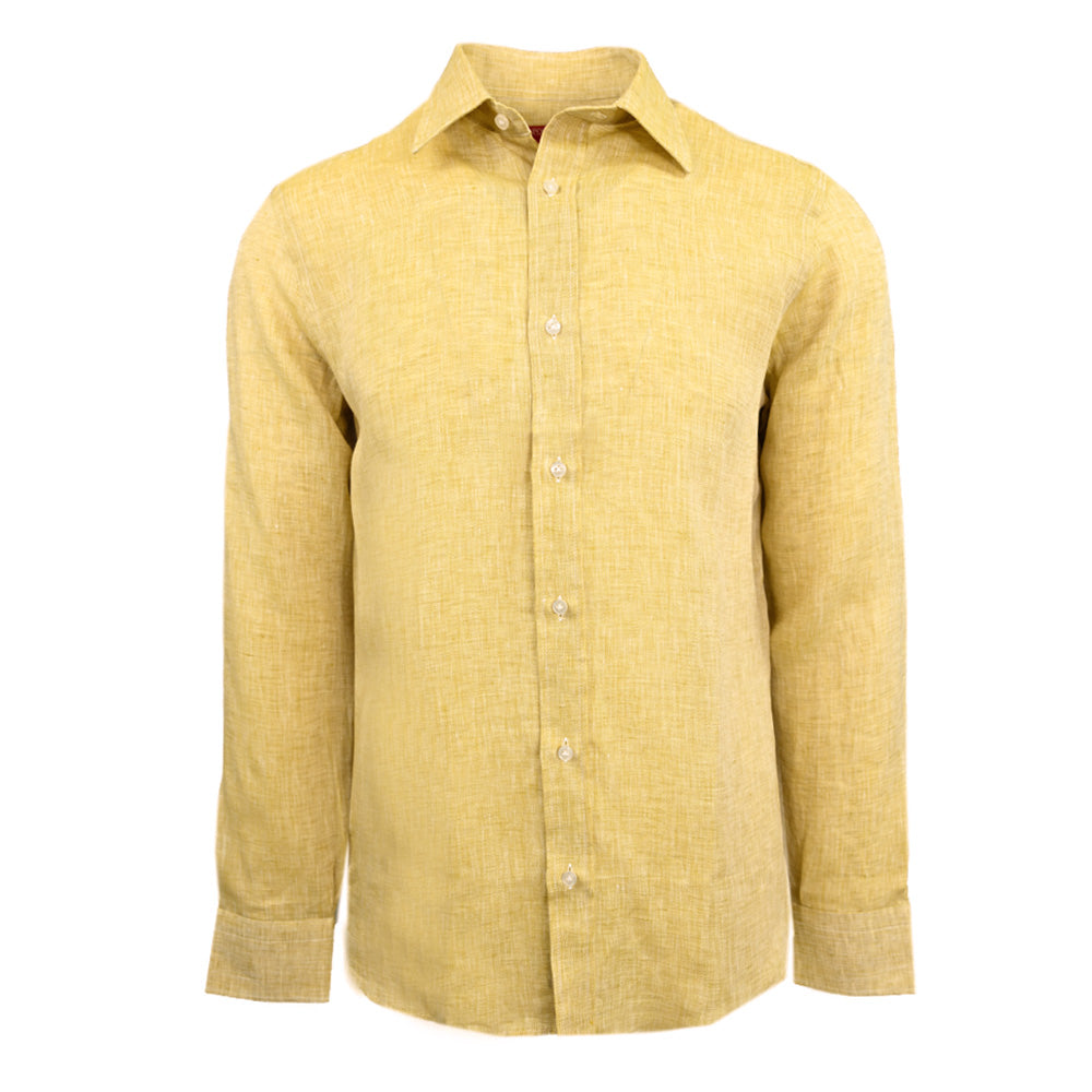 Ochre Linen Shirt | Posillipo